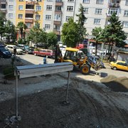 Çarşıbaşı Büyük Camii önü güzelleşiyor