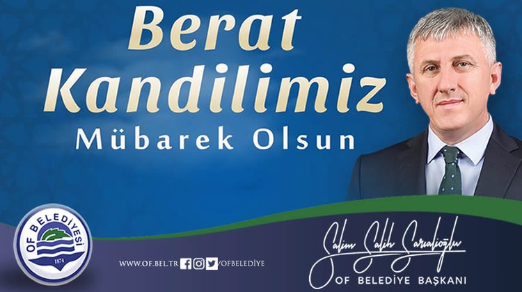 Başkan Sarıalioğlu, "Berat Kandiliniz Mübarek Olsun"